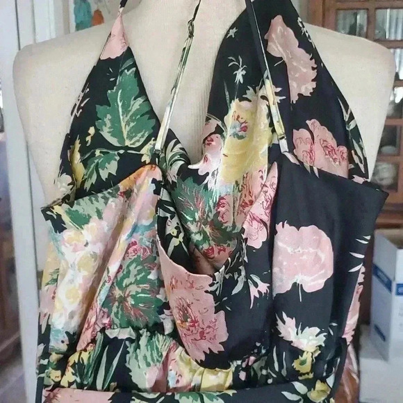 Floral Black Jumpsuit - Picture 8 of 10